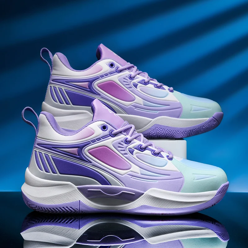 

Баскетбольные кроссовки весна-лето, новые мужские противоскользящие кроссовки для соревнований, дышащие, удобные, повседневные спортивные кроссовки для бега.