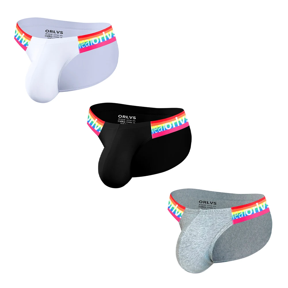 Men's Breathable Double-Layer Thong Briefs Erotic Exposed Buttocks Male Gay Apparel Comfortable Underwear