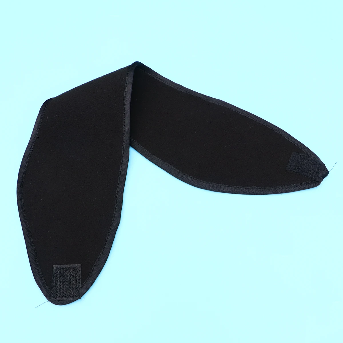 

3 pcs Double Layer Fleece Headband Black Warm Moisture Wicking Stretchy Hair Band For Sports Yoga Running Cycling Skiing