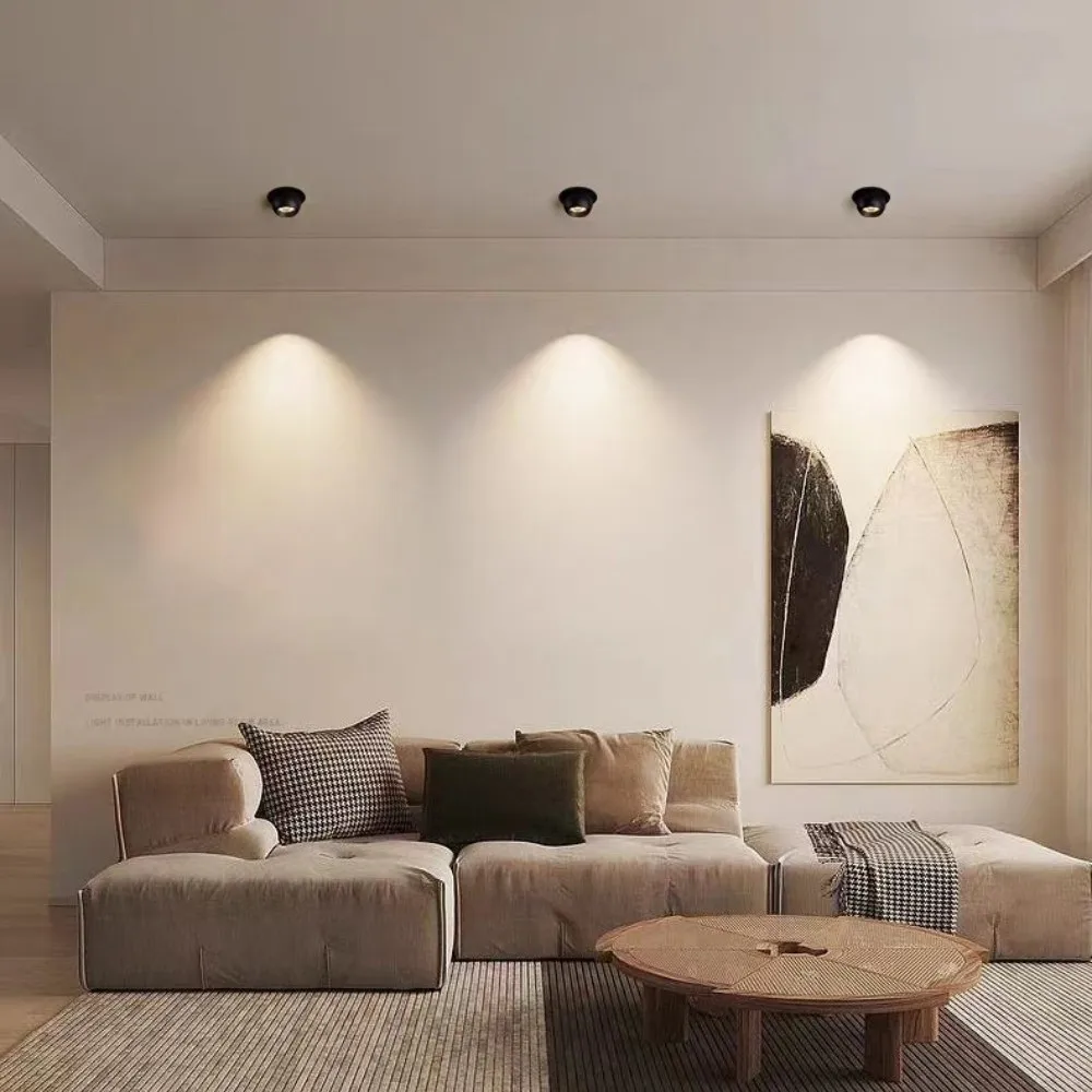 Embedded LED universal spotlight with 75mm LED dimming ceiling light for room decoration lighting