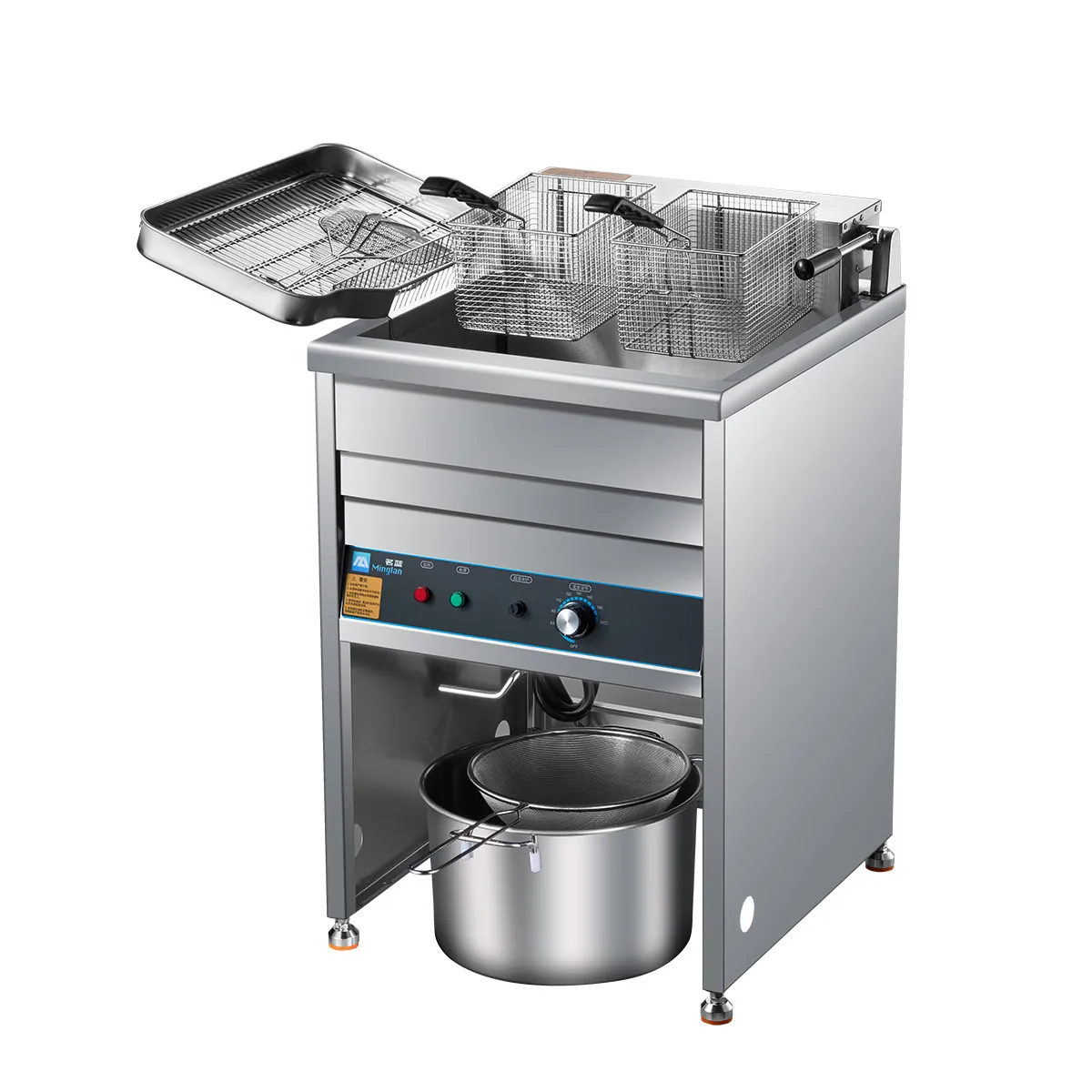 CX new famous blue electric fryer commercial fryer large capacity oil pan easy to clean without pasting slag