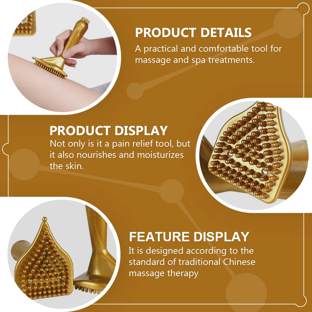

2 шт., массажная расческа из ПВХ с меридианом премиум-класса, скребковый инструмент, портативный массажер для облегчения боли в спине, шее, расческа из ПВХ, массажная шея