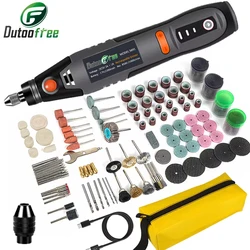 USB Mini Cordless Drill Pen Rechargeable Wireless Engraving Pen 3Speed Rotary Tool Dremel Electric Drill Grinding Accessories