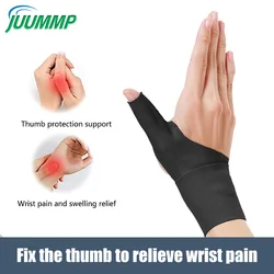 1Pcs  Thumb Wrist Support Brace,Elastic Arthritis Fingerless Glove for Pain Relief, Waterproof Wrist Compression Sleeve Splint