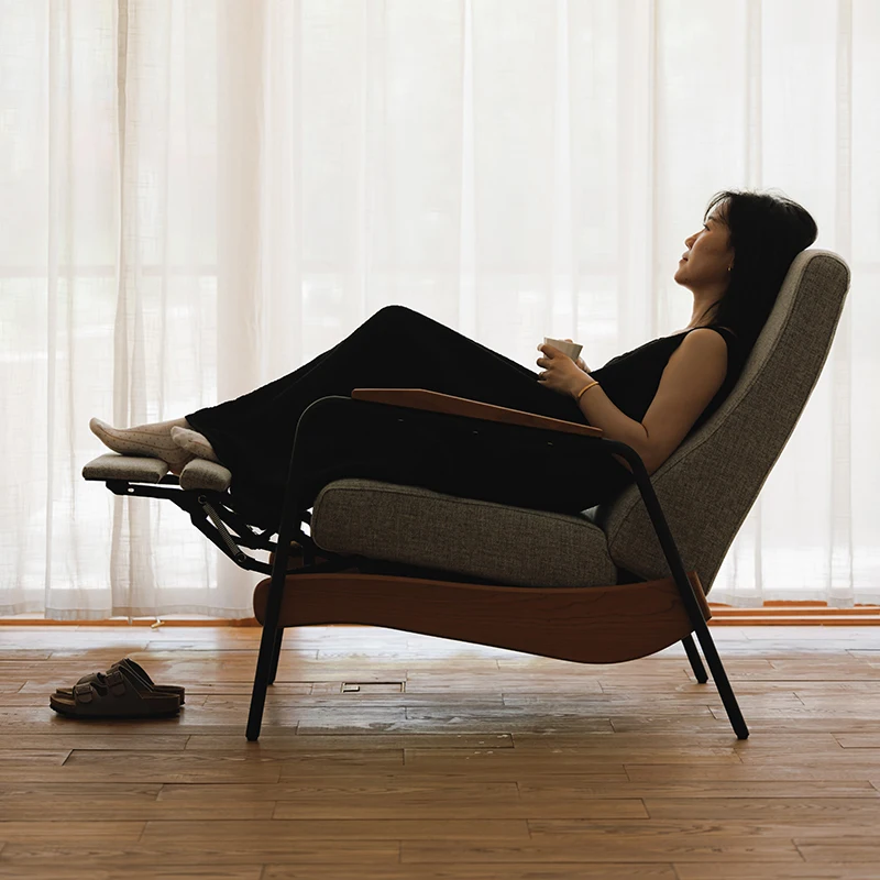 

Medieval multi-functional single sofa chair fabric living room lazy chair leisure chair recliner