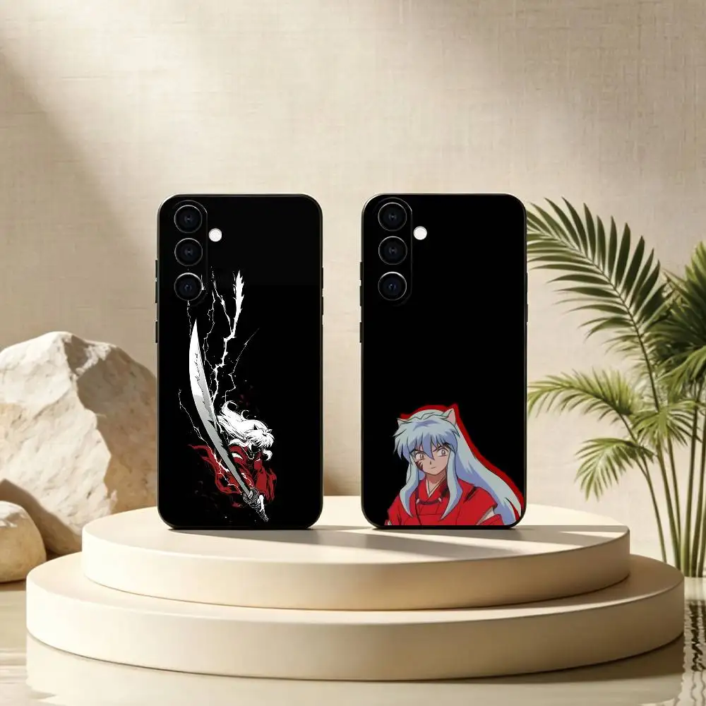 A-Anime I-Inuyasha Phone Case Black Silicone Soft For Samsung Galaxy A73,A72,A71,A70,A53,A52,A51 Gift
