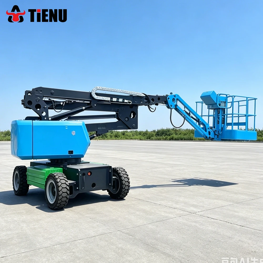 Customized 6 Meter And 12 Meter Electric Lifting Platforms Construction Material Lifts And Electric Articulated Boom Lifts