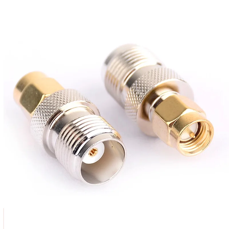 Conector coaxial rf adaptador coaxial tipo f fêmea jack para sma macho plug conector f reto para conector sma