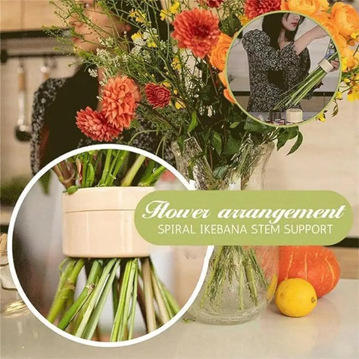 ABFW Bouquet Twister Flower Arrangement DIY Flower Bouquet Creator Dutch Spiral Romantic Twist Bouquet Wedding Decoration B