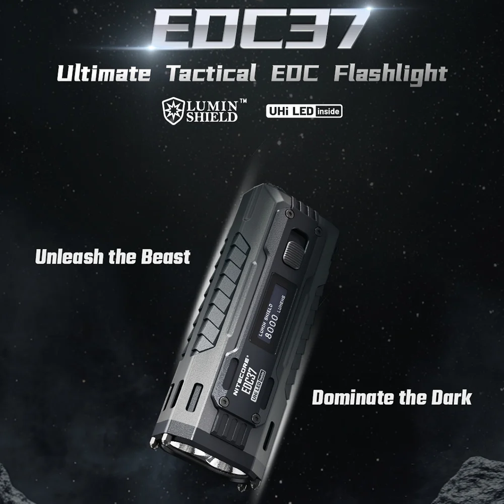 

Оригинальный EDC37 8000 люмен, сверхвысокая производительность, двойной совместим с длительным сроком службы батареи, портативный USB-фонарик Edc