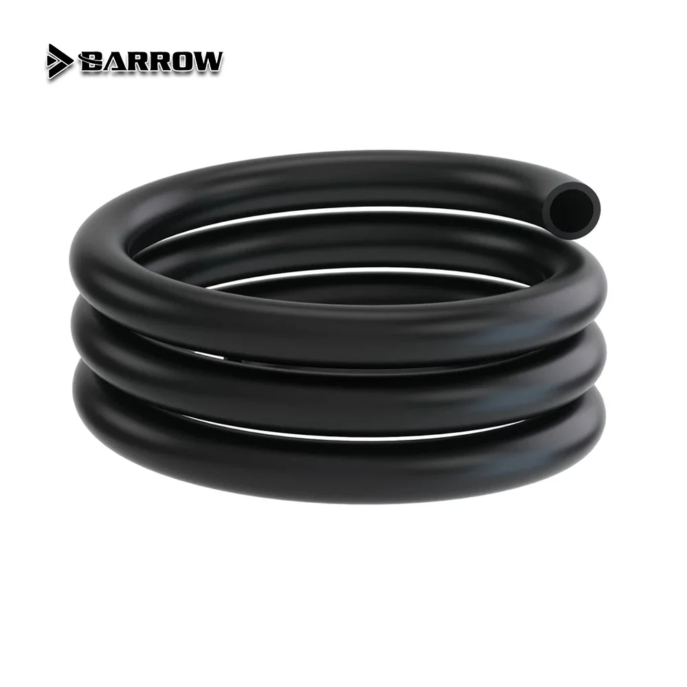 Barrow Soft Tube Water Cooling EPDM Hose 9.8X15.9mm Flexible Flexural, Corrosion, For Water cooler Pipe Black