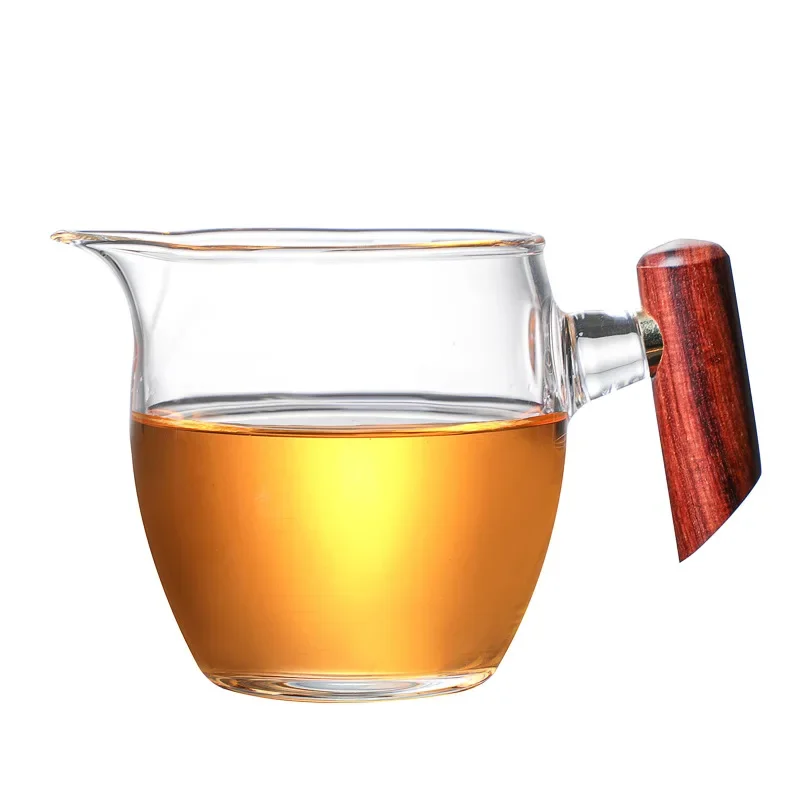 Side Handle Glass Justice Cup Heat Resistant Male Cup Tea Pot Teapot for Tea Brewing Kettle Teapot With Infuser Pu Erh Gaiwan