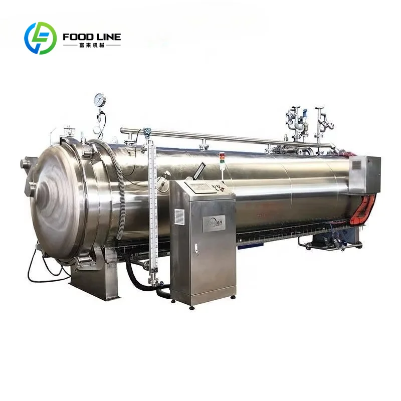 Customized Automatic Intelligent High Temperature High Pressure Retort Sterilizer for PE Bottle Food Beverage Dairy Industry