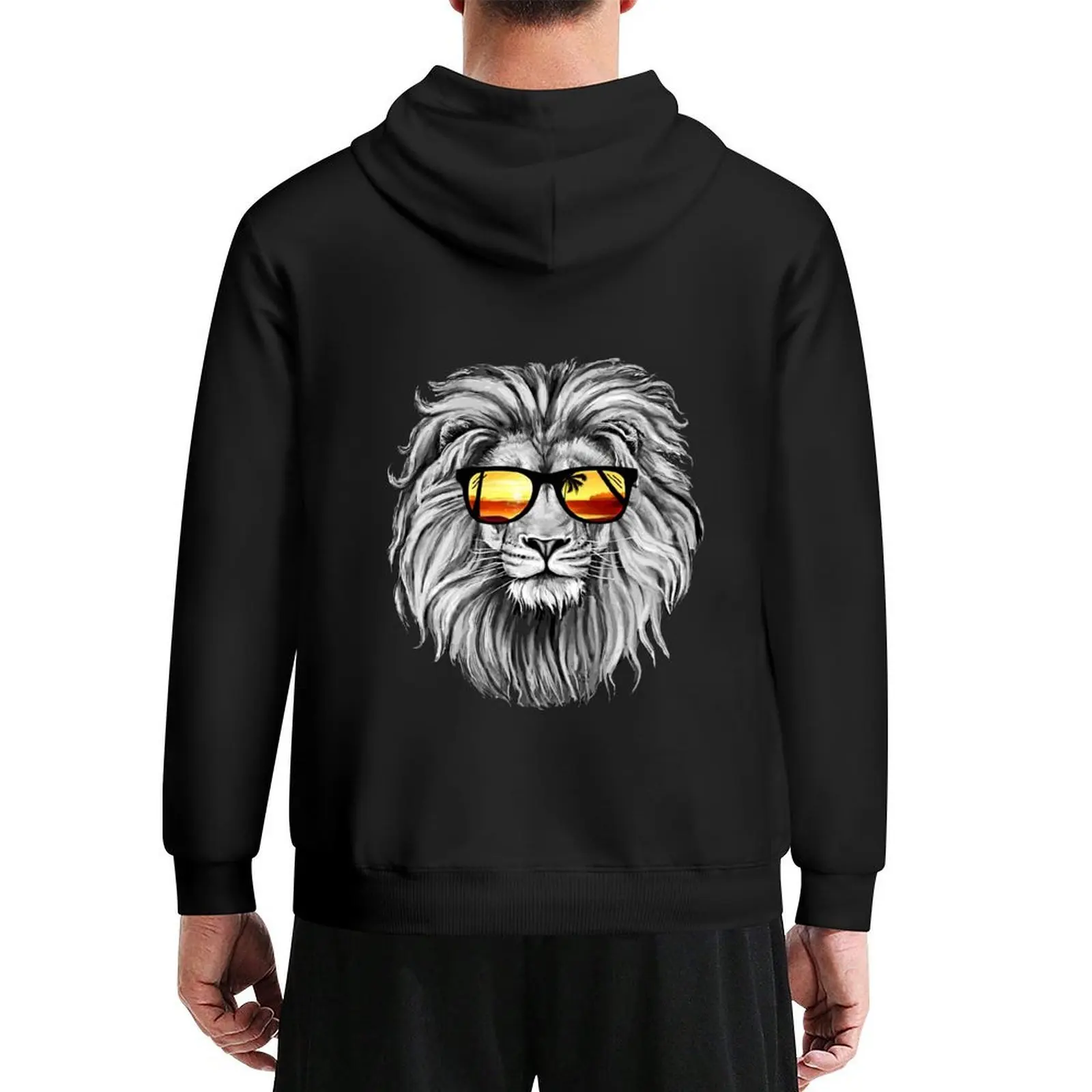 

Summer Lion Hoodie aesthetic clothing men's sweat-shirt set men's clothes anime clothes mens hoodie