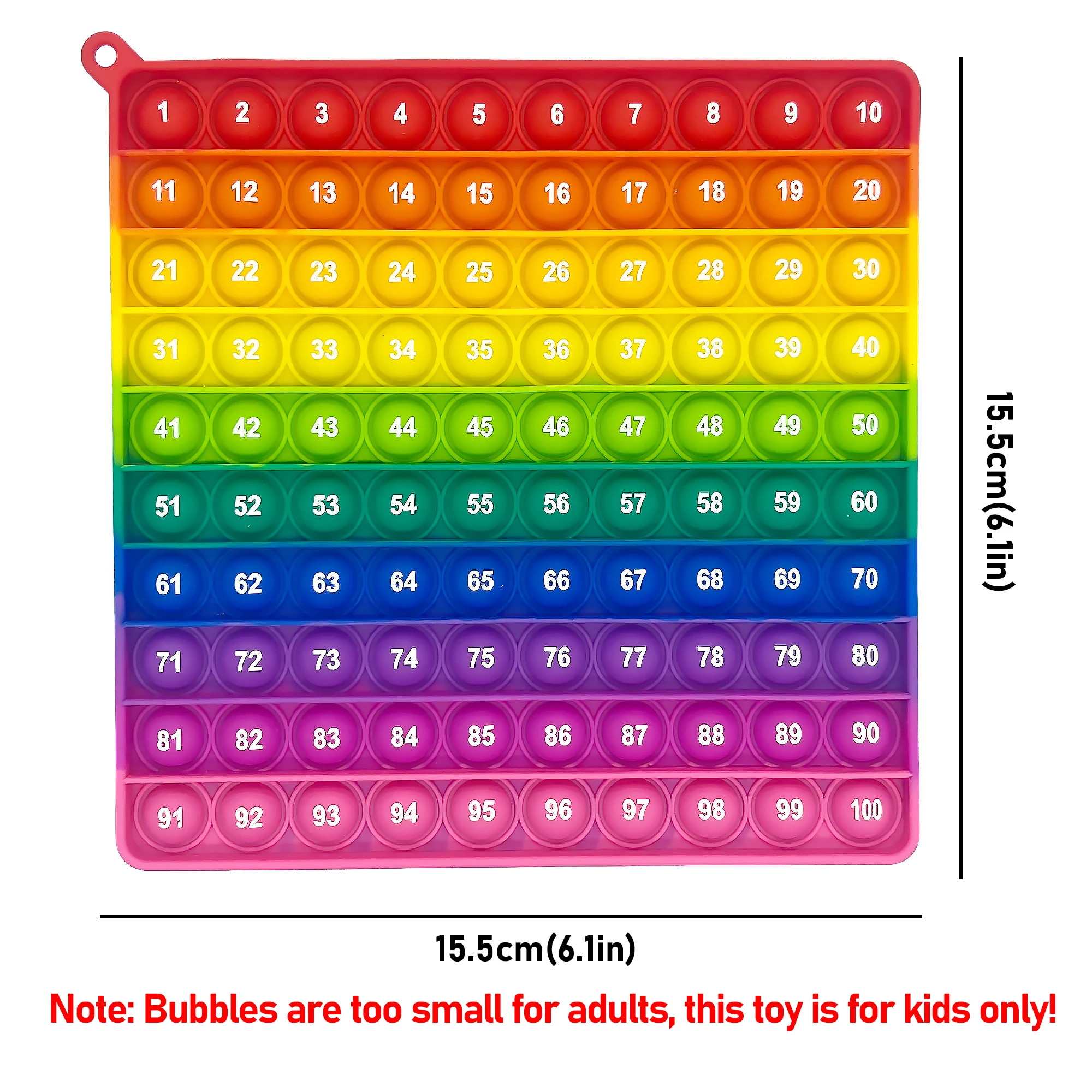 Numbers 1-100 & 1-200 Math Fidget Toy Quick Push Bubbles for Practice, Classroom Gifts for Age 3+