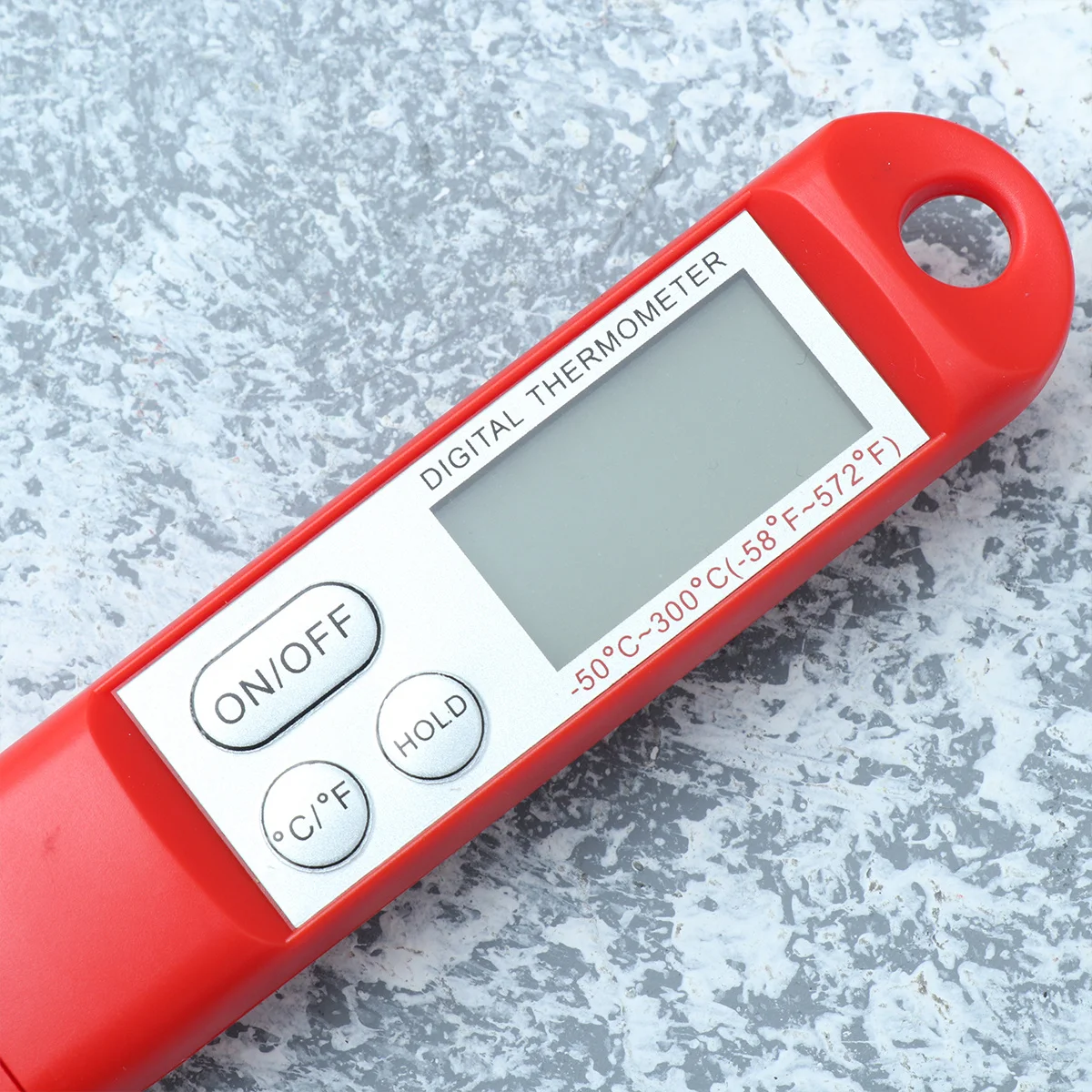 

Цифровой зонд, пищевой термометр, красная ручка, кухонный термометр для приготовления барбекю, бытовой датчик температуры из нержавеющей стали