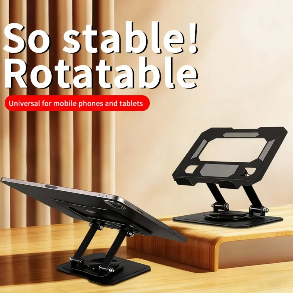 180° Rotatable Tablet Phone Holder Universal Adjustable Desktop Lazy Stand, Stable Anti-Slip Bracket For iPhone Samsung Xiaomi