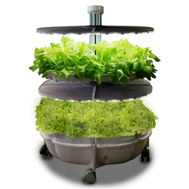 Smart Hydroponic Smart home growing greens indoor with touch panel hanging planter