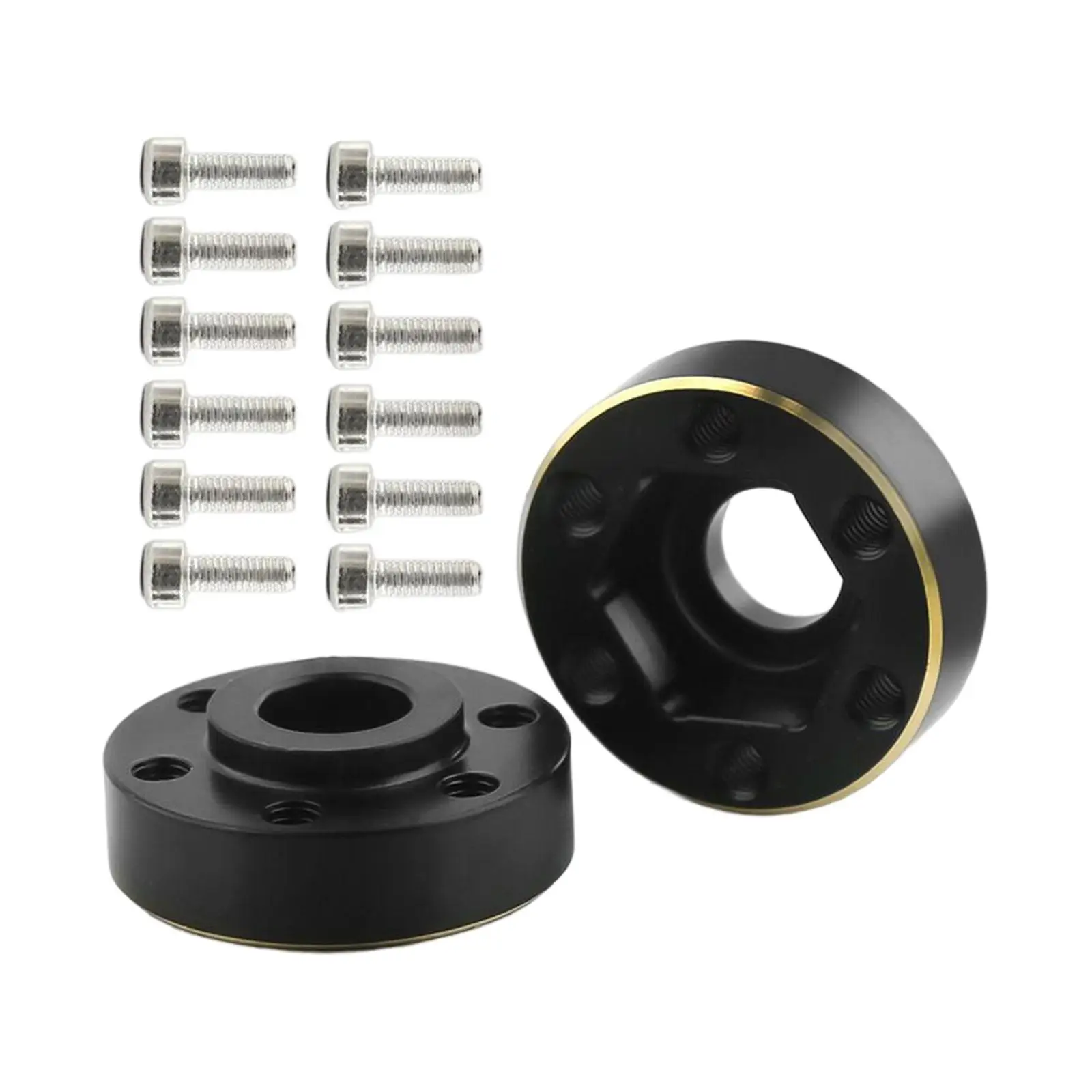 Radsechskantnabe, verbreiterter Adapter aus Messing für RC-Car im Maßstab 1: 10, 1,9 Zoll 2,2 Zoll Legierungs-Beadlock-Felgen-Upgrade