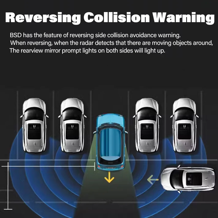 For Hyundai Santafe 2013-2017 Driving Aid Warning Ultrasonic Sensor Detection BSD Blind Zone Monitoring System Bsm Bsa