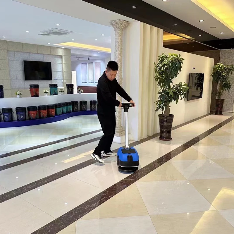 

Small Walk Behind Battery-Powered 24V Hotel Floor Scrubber Machine