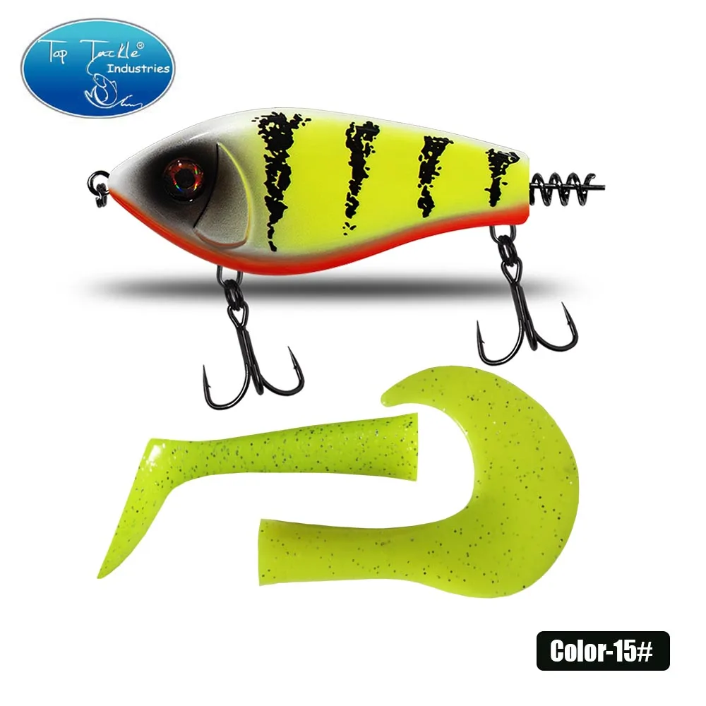 Top Tackle Industries CF Köder 100mm 76,5g Jerkbait Rattlin Vib Angeln Köder Sinking Wobbler Hecht Künstliche Köder Für Angelgerät Köder ruck Köder 4