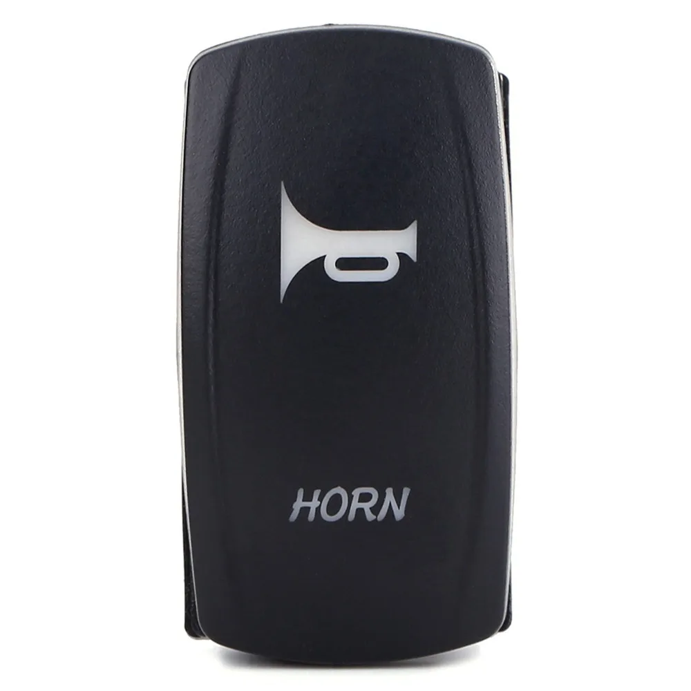 12V-24V Rocker Toggle Switch 3 Pin On Off Function 3 Pin Rocker Switch Waterproof Design Horn Rocker Switch For Car Caravan
