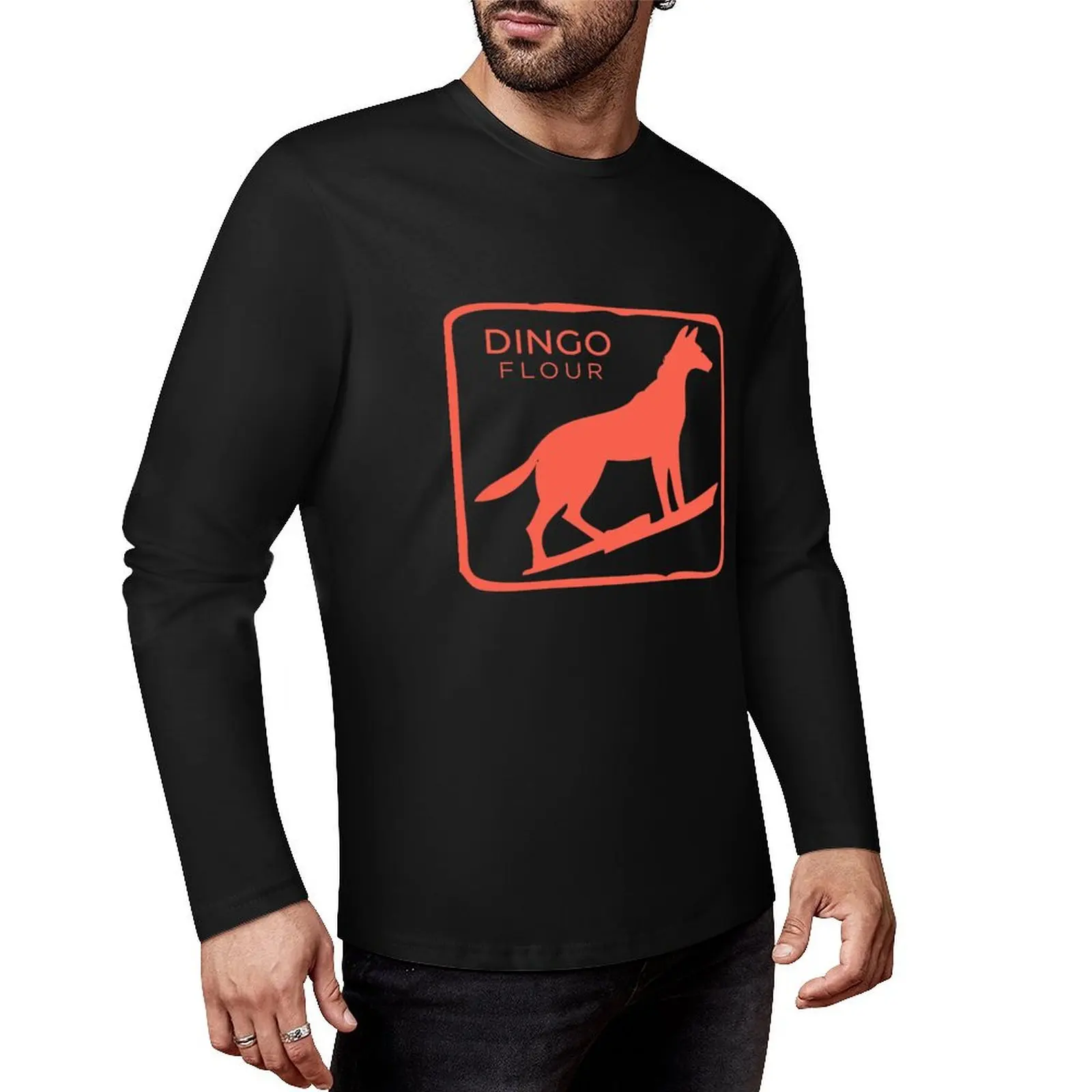 Dingo Flour Long T-Shirt Tee shirt boys white t shirts mens funny t shirts