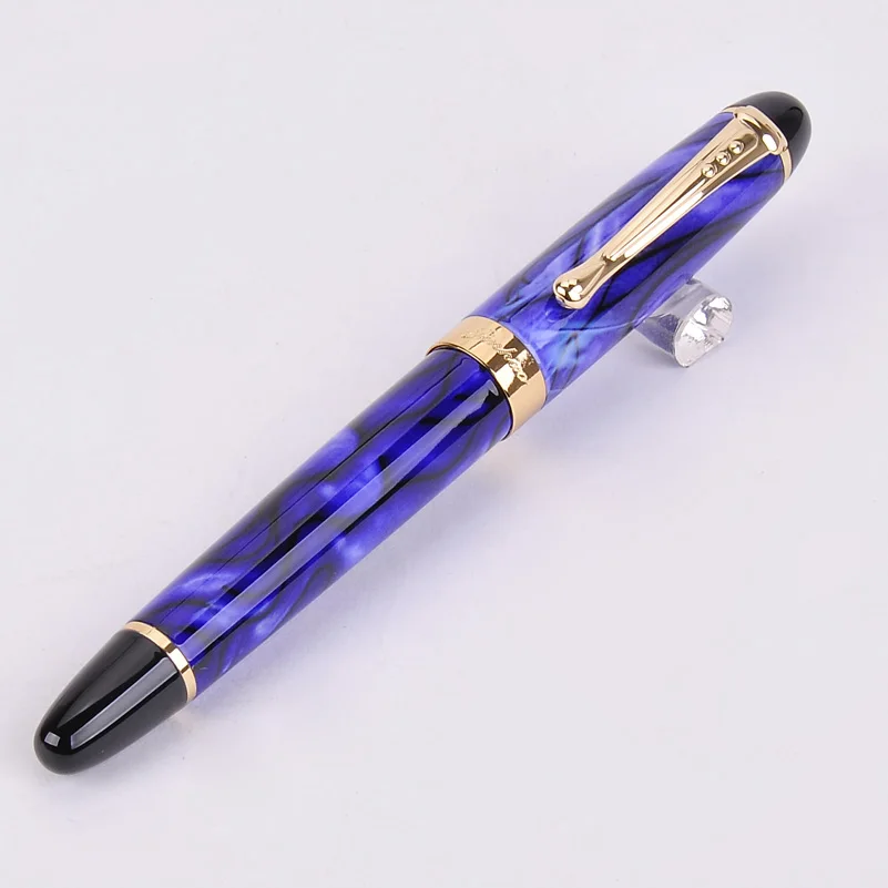 Jinhao X450 Luxury Dazzle Blue Fountain Pen High Quality Metal Inking Pens for Office Supplies School Supplies