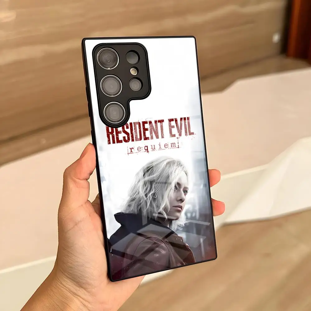 R-Resident Evil Requiem Phone Case For Samsung S24 Ultra S25 S23 S22 S20 Fe S21 Plus A54 A24 A53 A16 A13 Glass Cover