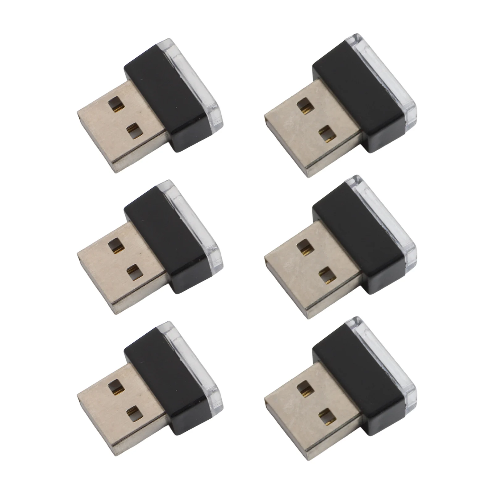 Create a Unique Driving Ambiance with 6PCS USB LED Car Lights Customizable Effects Easy Installation for Various Cars