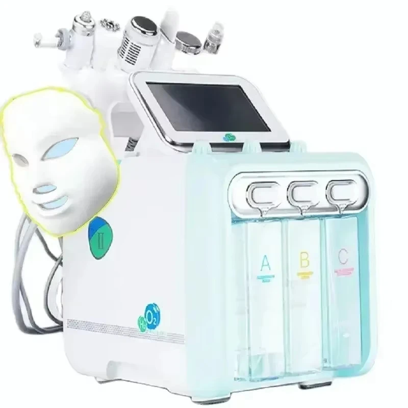 7 in1 Water Oxygen Jet Peel Hydro Beauty Skin Cleansing Hydro facial Machine Facial Machine Water Aqua Peeling for Home UseH2O2