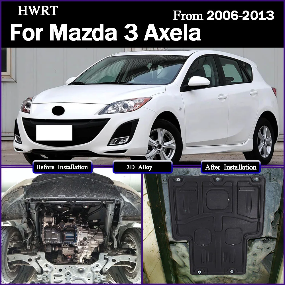 

For Mazda 3 Axela 2006-2013 1.6L Engine Base Guard Shield Splash Mud Flap Gear Box Under Fender Cover Board Plate Accessories