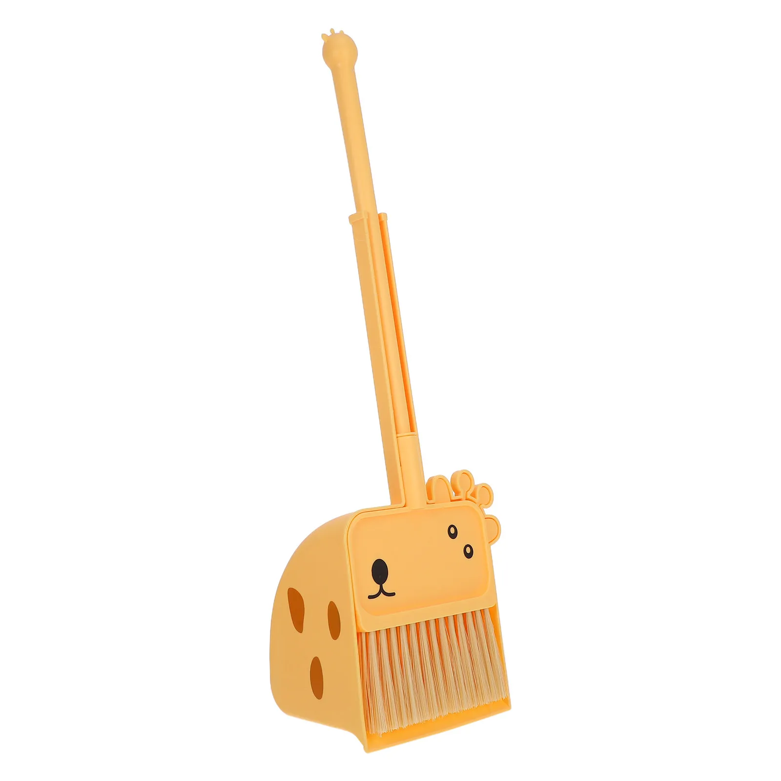 1-set-1-set-mini-broom-dustpan-for-kids-cute-giraffe-design-educational-pretend-play-cleaning-toddler-household-helper-set