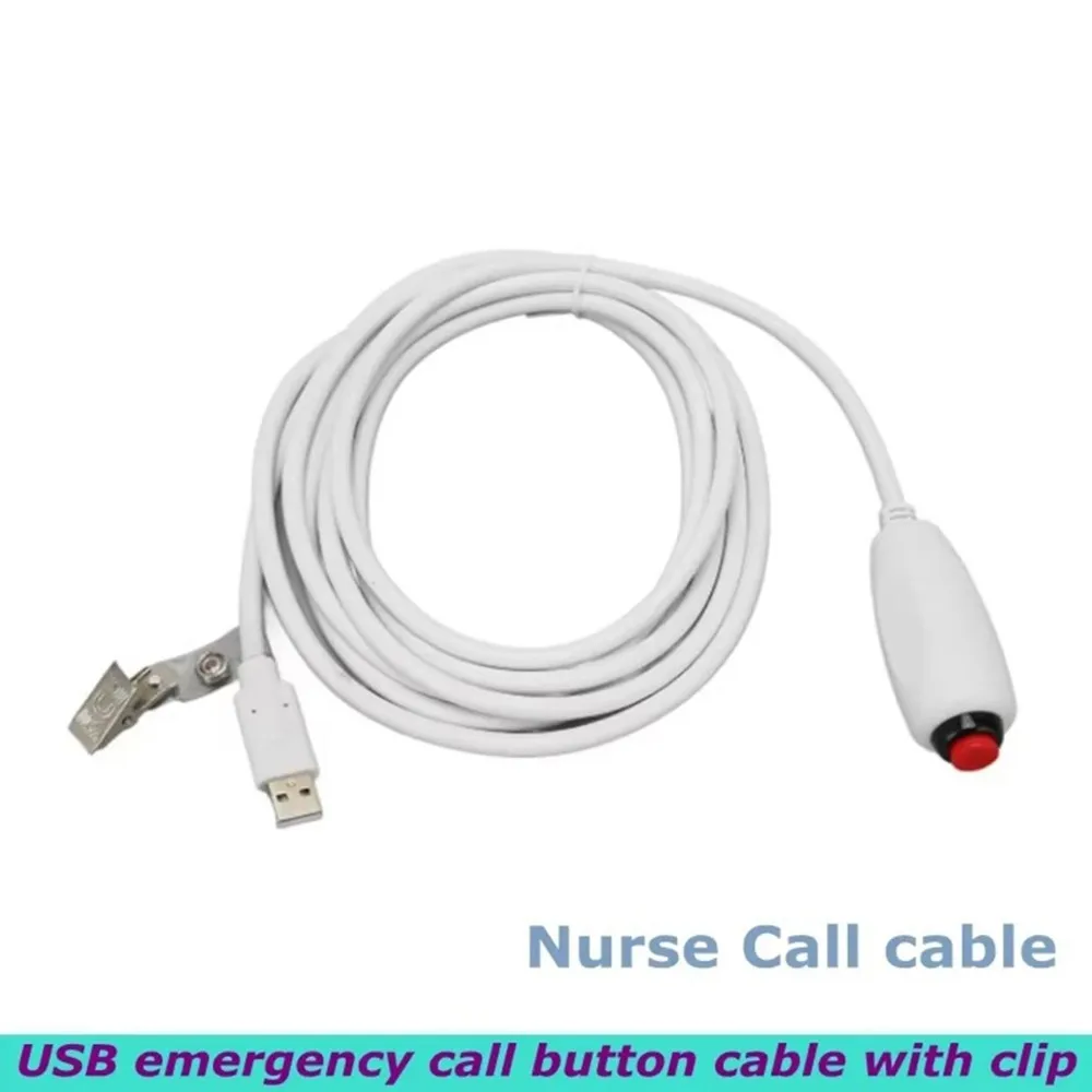 [NEW A09R!】 New Replacement Nurse Call Cord, Red Button Momentary Call Cable For Nurse Station,USB Plug, 10 Ft