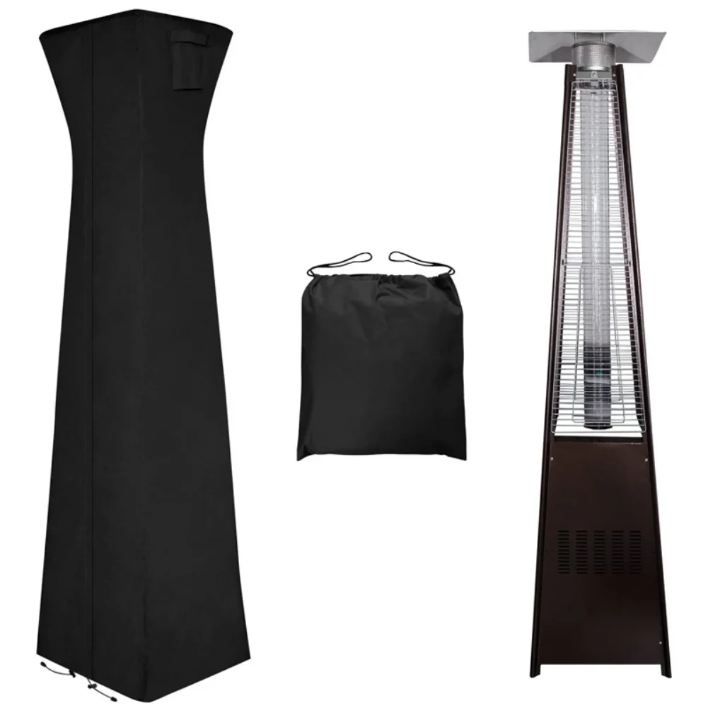 

Чехол для наружного обогревателя, водонепроницаемый, пылезащитный, с застежкой-молнией и вентиляционным отверстием для фонаря-пирамиды, обогреватель для патио, размер 58x58x228 см