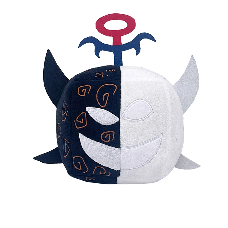 15cm Blox Fruits Plush Toys Anime Bloxfruits Devil Fruit Leopard Pattern Box Plush Pillow Soft Stuffed Toy Doll Children Gifts
