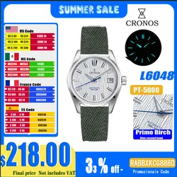 Cronos orologi da uomo di lusso 37mm Diver BB54 Vintage automatico opaco/lunetta in alluminio collegamenti terminali femminili zaffiro 20 Bar L6033