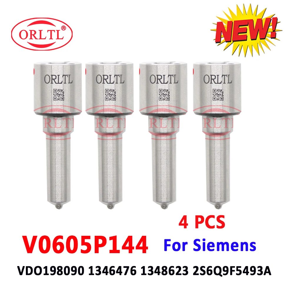 

4 PCS ORLTL Diesel Injector V0605P144 Fuel Injector VDO198090 1346476 1348623 2S6Q9F5493A Nozzle V 0605 P 144 for Siemens