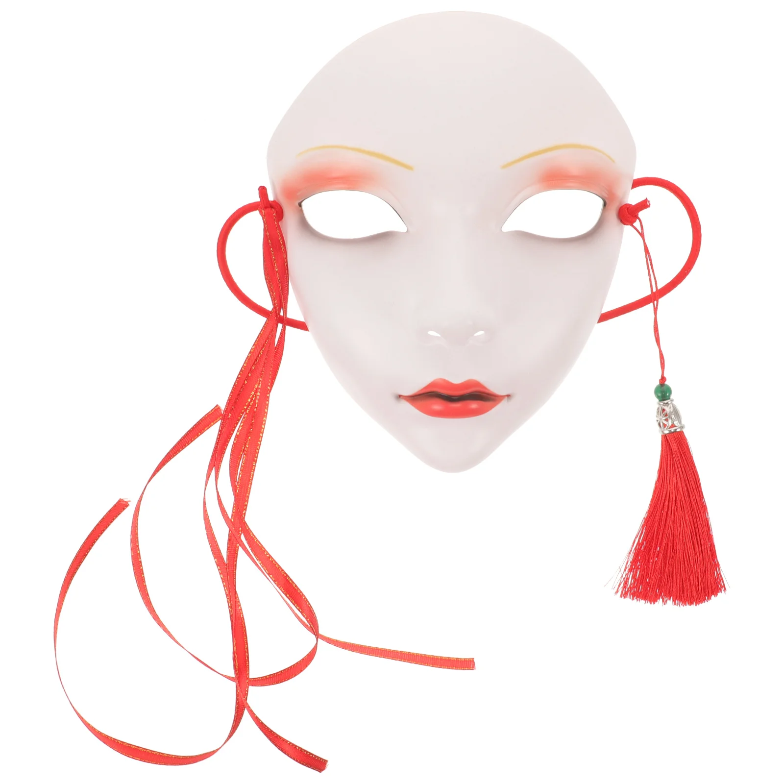 

Hanfu Mask Halloween Party Festival Facial Plastic Decor Prank Cosplay Masks Man Masquerade