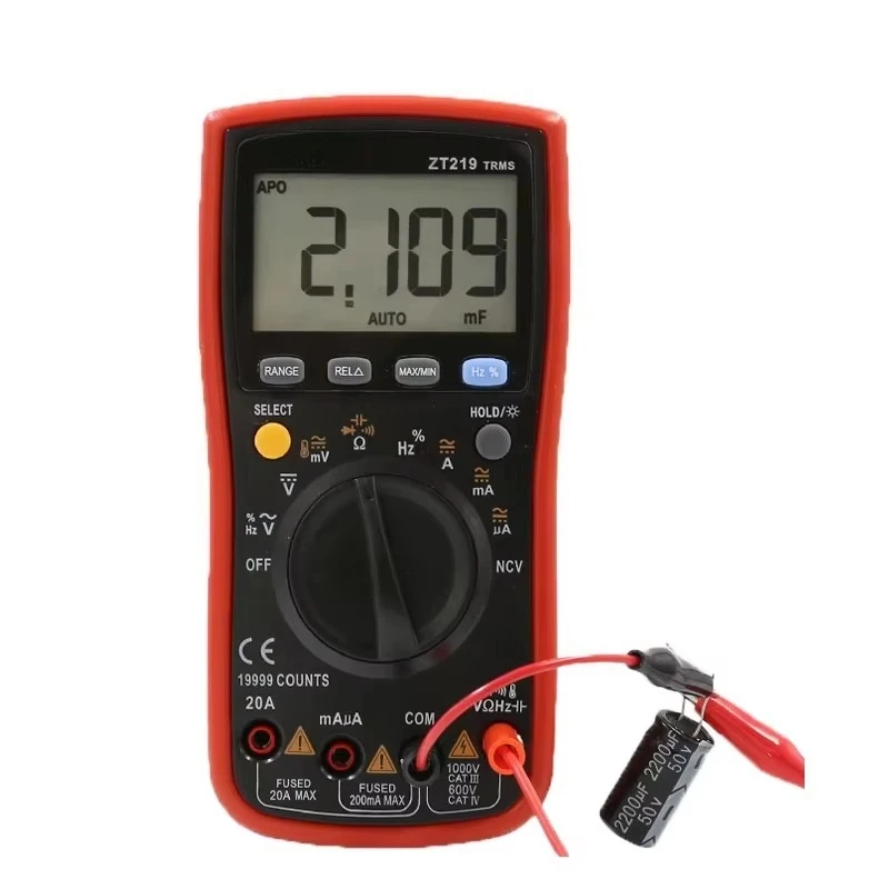 ZT219 high precision four-half anti-burn true RMS digital multimeter