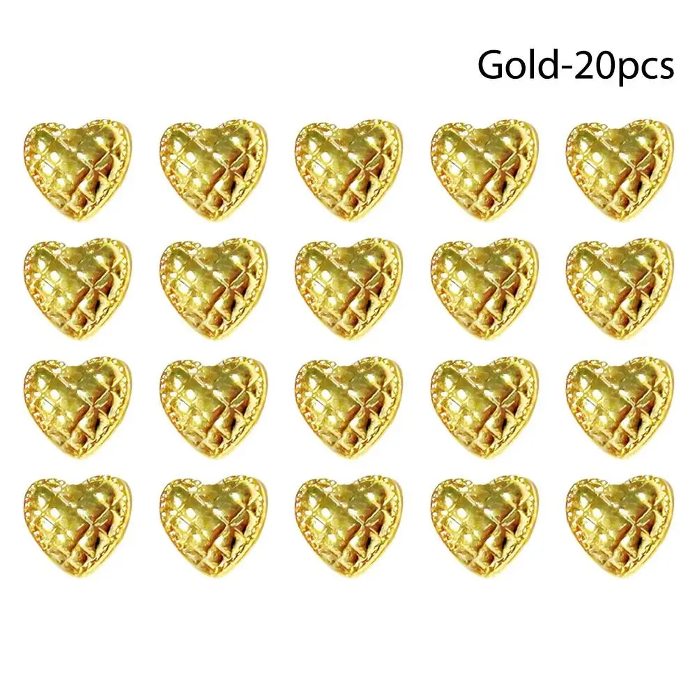 

20pcs New 6mm Heart Shape Buttons DIY Handmade Coat Buckles Mini Doll Shoes Buckles for 1/6 Doll Clothes Accessories
