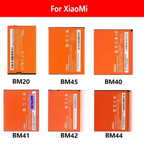 Bateria 2026 para Xiaomi Redmi Note 2 3 4 4X 5 5A 6 7 Pro Modelos BM20 BM40 BM41 BM42 BM44 BM46 BM45