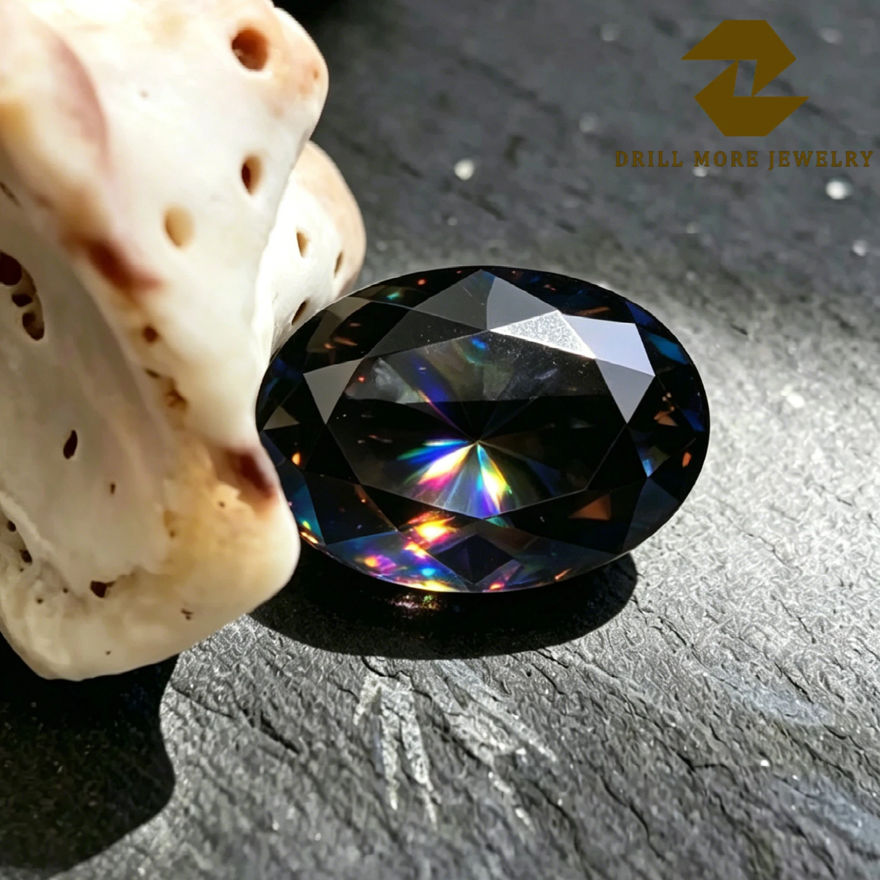 Moissanite Stone Rainbow Green Color Oval Cut Gemstone Lab Grown Diamond For DIY Charms Woman Jewelry Making Materials