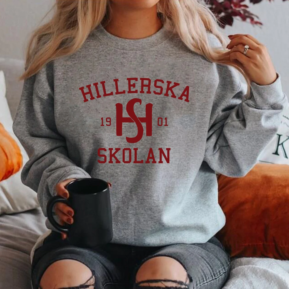 

Young Royals Hillerska Skolan Sweatshirt Hillerska Skolan Hoodie Women Long Sleeve Sweatshirts Graphic Hoodies Streetwear Tops