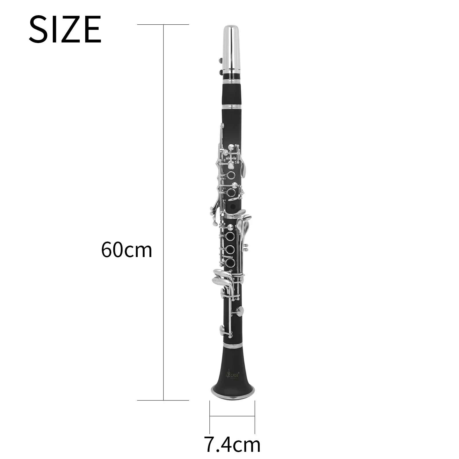 SLADE LDC810 Clarinet C Key Clarinet Professional Woodwind Instrument Bakelite Body White Copper Keys with Box Reed Accessories