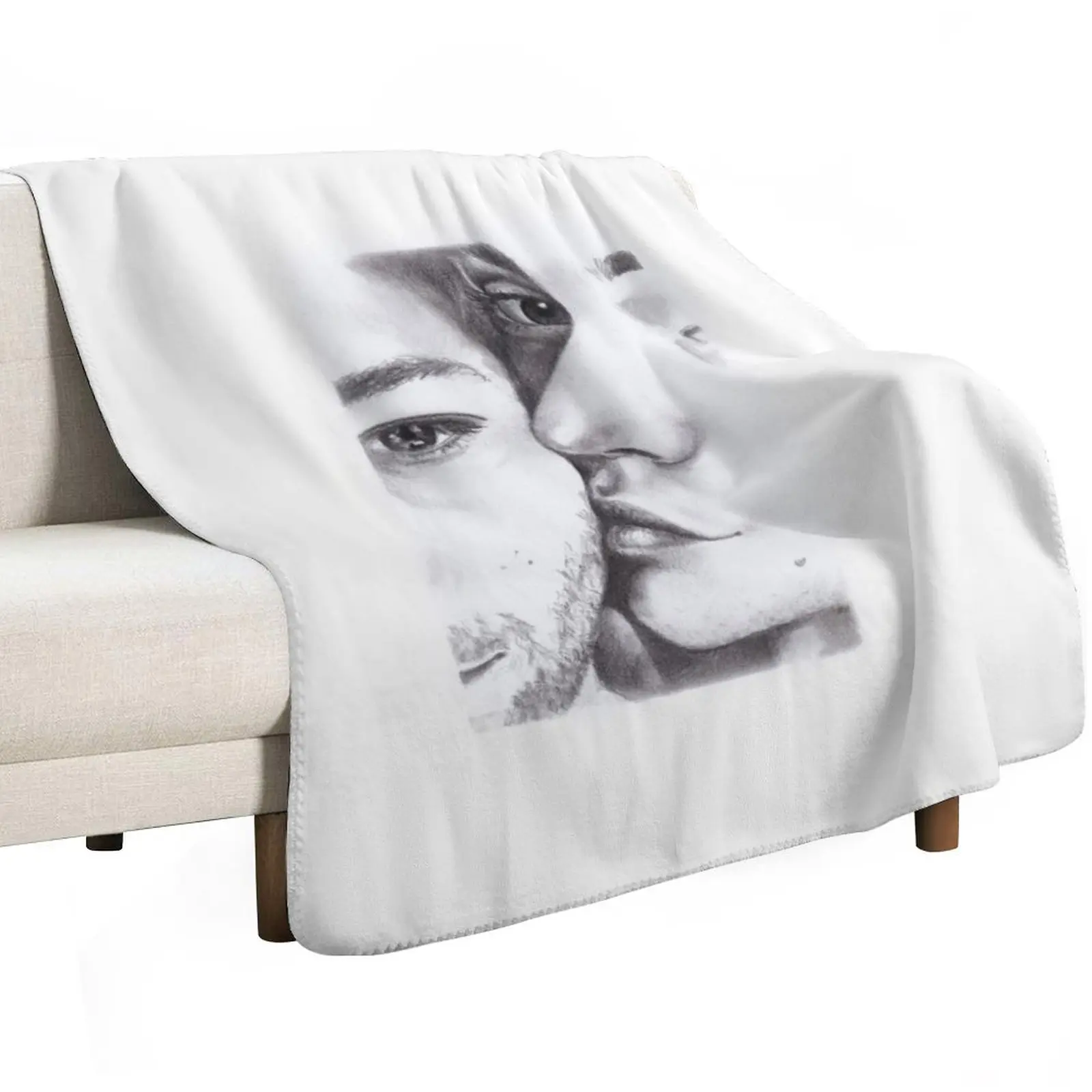 Larry Kiss Throw Blanket Kid'S For Sofa Thin Plush halloween Multi-Purpose Bed Fashionable Blankets