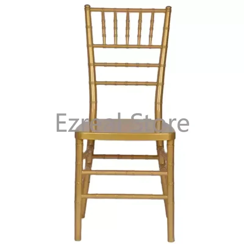 Wholesale Dining Wedding Dining Chairs Party Events Hotel Gold Chiavari Chair Transparent Plastic Gamer Chaise Furniture LJ50HC
