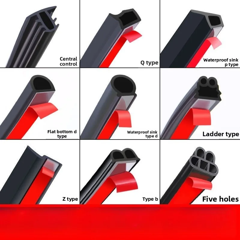 

Car sealing strip B-type sealing strip Double-layer sound insulation thickened whole car anti-noise universal noise reduction