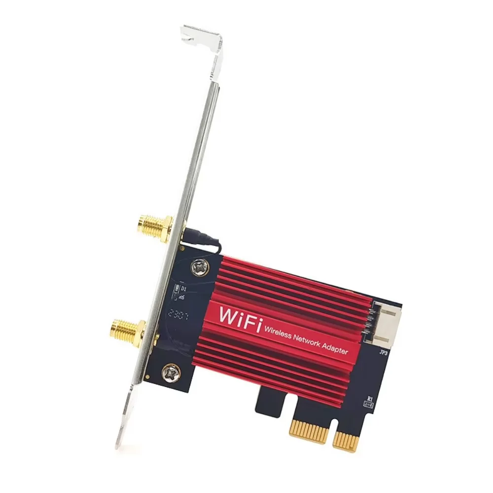 KEBIDUMEI 1800 Мбит/с WiFi6 адаптер Bluetooth 5.2 PCIE, беспроводная сетевая карта 802.11ax, двухдиапазонная 2,4G/5Ghz для настольных ПК, Win11 10